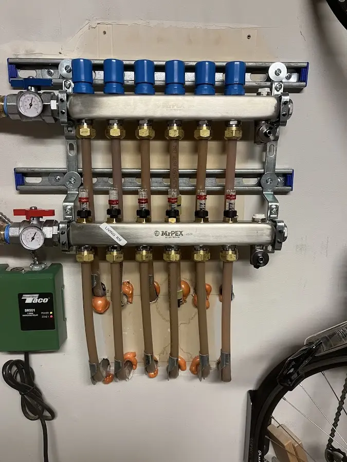 Plumber performing Gas Leak Detection at a residential property in Cheltenham